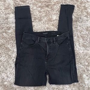 Banana Republic Womens high rise legging jeans black size 30L long